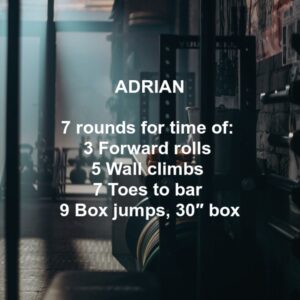 Adrian Crossfit Workout