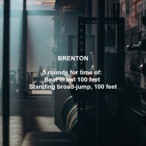 Brenton Crossfit Workout