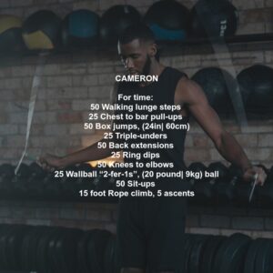 Cameron Crossfit Workout