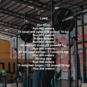 Luke Crossfit Workout