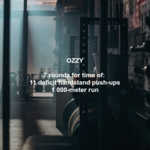 Ozzy Crossfit Workout